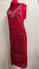 Cotton Kantha Stitch Long Kurti Material - Image 2