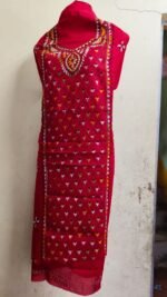Cotton Kantha Stitch Long Kurti Material