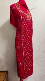 Cotton Kantha Stitch Long Kurti Material - Image 5