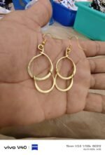 Base Metal Handicraft Earrings Round