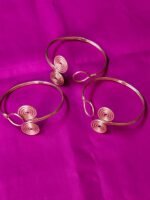 Handmade Copper Hand Bracelet For Girls (3pc) - Image 4
