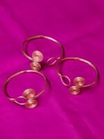 Handmade Copper Hand Bracelet For Girls (3pc) - Image 3