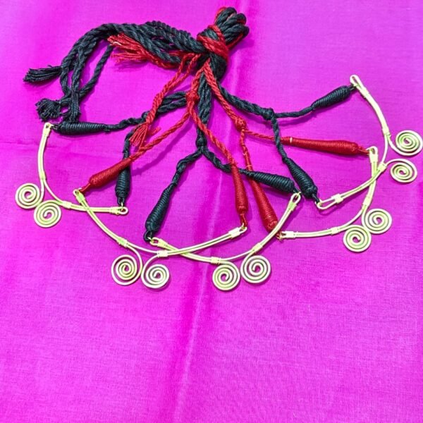 Handcrafted Brass Single Pendant Necklace 4pc