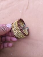 Handwoven Natural Grass Bracelet – Eco-Friendly Tribal Style - Image 3
