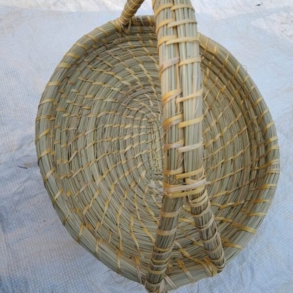 Handmade Natural Grass Basket – Eco-Friendly Multipurpose Basket