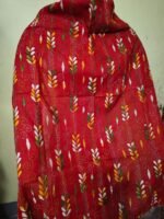 Red Kantha Stitch Blouse Material – All Over Hand Embroidery - Image 2