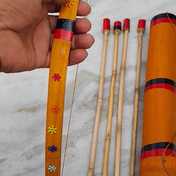 Handcrafted Bamboo Bow & Arrow Set for Kids