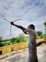 Handcrafted Bamboo Bow & Arrow Set for Kids - Image 4