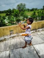 Handcrafted Bamboo Bow & Arrow Set for Kids - Image 3
