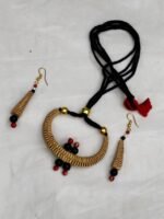 Handmade Palm Leaf Necklace Set - Eco-Friendly Jewelry - Image 3