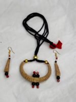Handmade Palm Leaf Necklace Set - Eco-Friendly Jewelry - Image 2