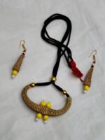 Palm Leaf Necklace Set - Eco-Friendly Jewelry - Image 2