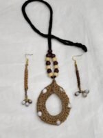 Handwoven Grass Fiber Necklace Set – Eco-Friendly  Jewelry