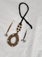 Handwoven Grass Fiber Necklace Set – Eco-Friendly  Jewelry - Image 3