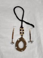 Handwoven Grass Fiber Necklace Set – Eco-Friendly  Jewelry - Image 4