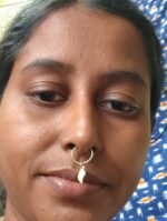 Handcrafted Brass Nose Ring – Traditional Nath Jewelry - Image 3