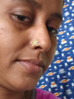 Handcrafted Brass Nose Ring – Traditional Nath Jewelry 2pc - Image 3