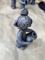 Handmade Clay Dolls – Tribal Style Terracotta Figurines (2pc) - Image 4