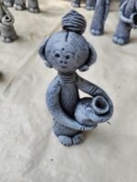 Handmade Clay Dolls – Tribal Style Terracotta Figurines (2pc) - Image 5