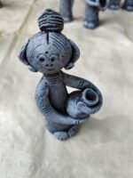 Handmade Clay Dolls – Tribal Style Terracotta Figurines (2pc) - Image 2