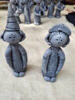 Handmade Clay Dolls – Tribal Style Terracotta Figurines (Set of 2)