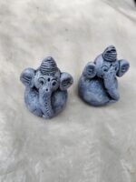 Handmade Elephant Design – Tribal Style Terracotta Figurines (Set of 2) - Image 3