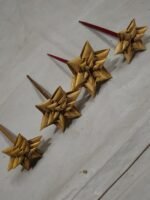 Handmade Palm Leaf Hair Pins – Traditional Bamboo Craft 4pc - Image 2