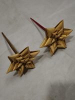 Handmade Palm Leaf Hair Pins – Traditional Bamboo Craft 2pc - Image 2