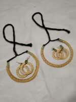Handwoven Grass Necklace Earrings Set – Eco-Friendly (2 piece) - Image 3