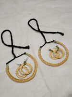 Handwoven Grass Necklace Earrings Set – Eco-Friendly (2 piece) - Image 4