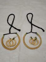 Handwoven Grass Necklace Earrings Set – Eco-Friendly (2 piece)
