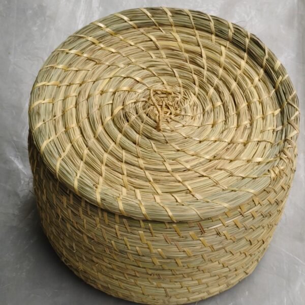 Handmade Natural Grass Hotpot Model – Multipurpose Basket