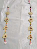 Handmade grass hanging on the side of the colorful house door decoration - Image 3