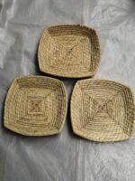 Natural Grass Handmade Square Tread | Eco-Friendly Hand Woven