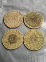 Handmade Palm Gold Table Mat | Round Table Mat - Image 4
