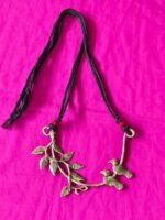 Handcrafted Dokra Bird-on-Branch Brass Necklace – Tribal Folk Jewelry - Image 4