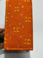 Kantha Stitch Cotton Zip Wallet – Double Zipper Compartments - Image 7