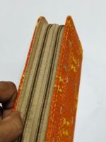 Kantha Stitch Cotton Zip Wallet – Double Zipper Compartments - Image 6