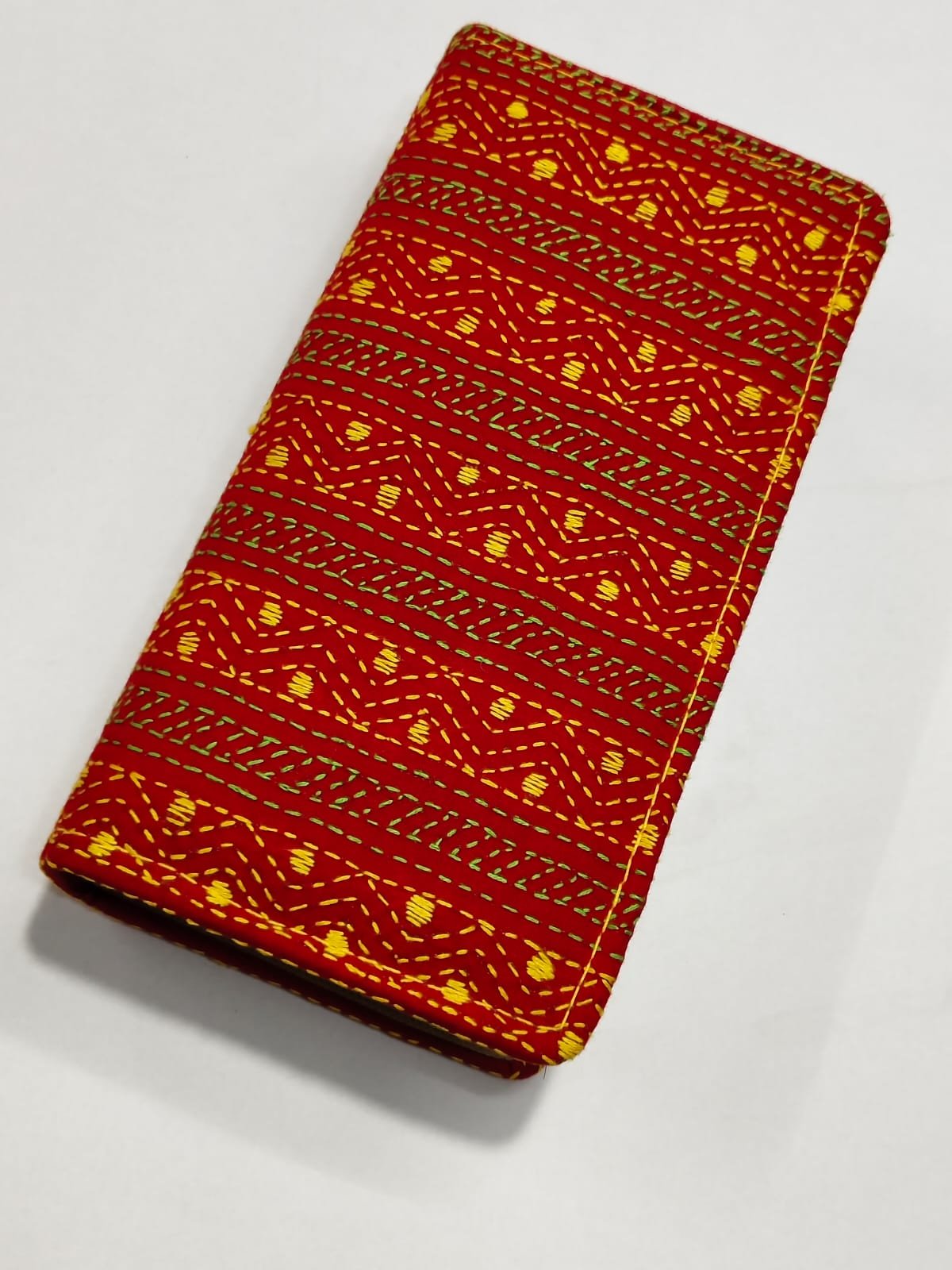 WhatsApp Image 2025-09-19 at 17.17.05_948260ee Kantha Stitch Cotton Zip Wallet – Double Zipper Compartments - Image 2