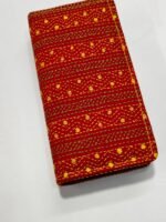 Kantha Stitch Cotton Zip Wallet – Double Zipper Compartments - Image 3