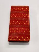 Kantha Stitch Cotton Zip Wallet – Double Zipper Compartments