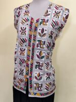 Handcrafted Kantha Stitch Jacket For Women and Men - Image 4
