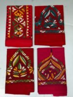 Hand work Kantha Stitch Blouse Piece Red for Ladies - Image 2