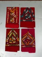 Hand work Kantha Stitch Blouse Piece Red for Ladies
