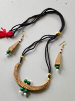 Palm Leaf Necklace Set - Eco-Friendly - Image 4