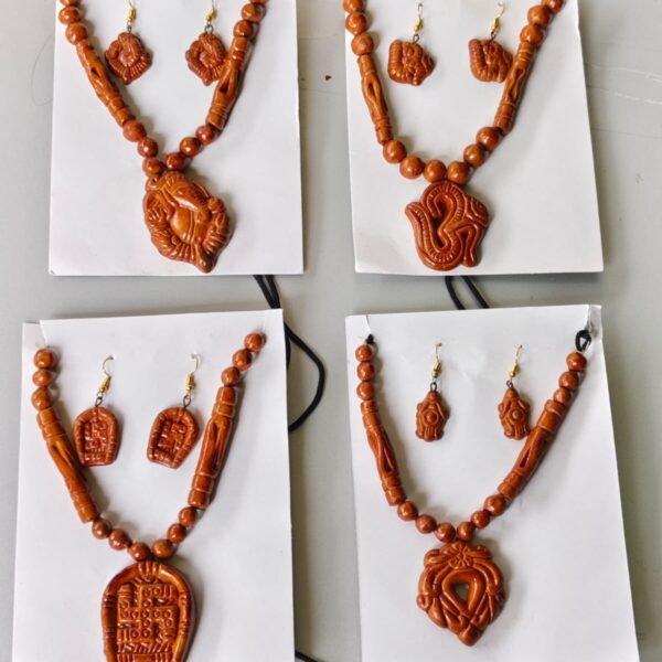 Terracotta handcraft necklace set Fort Women (4piece)