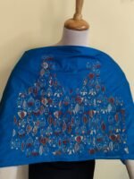 Silk Kantha Stitch Blouse Piece – Colorful Fish Motif Design - Image 5