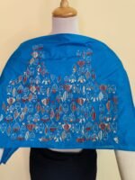 Silk Kantha Stitch Blouse Piece – Colorful Fish Motif Design
