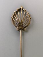 Elegant Brass Hair Pin – Leaf Design (Handcrafted) - Image 3