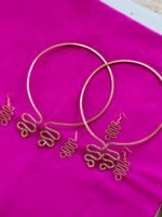 Handcrafted Brass Necklace & Earrings Set –  Spiral Design (2pc) - Image 3